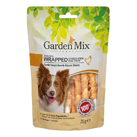 GARDEN MİX TAVUK SARGILI KEMİK KÖPEK ÖDÜLÜ 75 GR