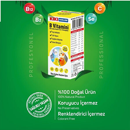 Kiki Excellent Kuş B Vitamini 25 Ml.
