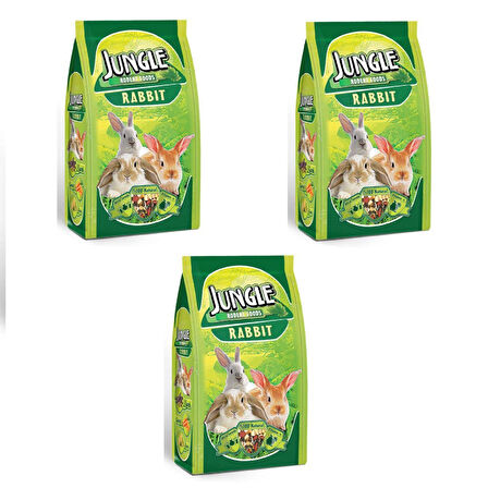 Jungle Tavşan Yemi 500 Gr 3 Adet