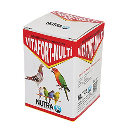 Vitafort - Multi Tüm kafes kuşları için Multivitamin 50 Gr
