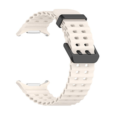 Samsung Galaxy Watch Ultra 47mm Uyumlu Kordon Outdoor Anti-Slip Esnek Silika Jel Tasarım Kayış