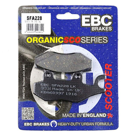 2008-2015 Peugeot Satelis 400 Arka Fren Balatası Ebc Sfa228