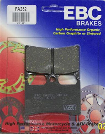 Yamaha Mt-07 Abs Ön Fren Balatası Ebc Fa252 Balata N11.8378