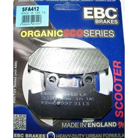 2007-2021 Suzuki Burgman An 400 Arka Fren Balatası Ebc Sfa412