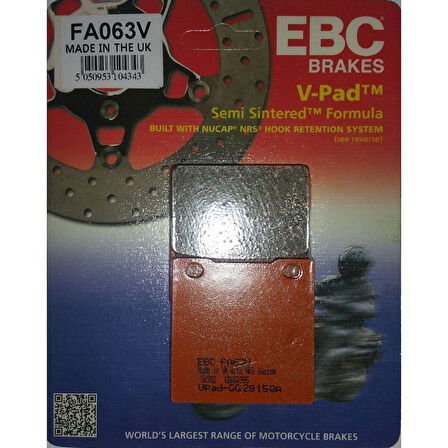 Ebc Fa063V 1996-2008 Suzuki Gs 500 Arka Fren Balatası