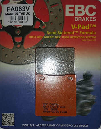 1999-07 Suzuki Gsx-R 1300 Hayabusa Arka Fren Balatası Ebc Fa063V