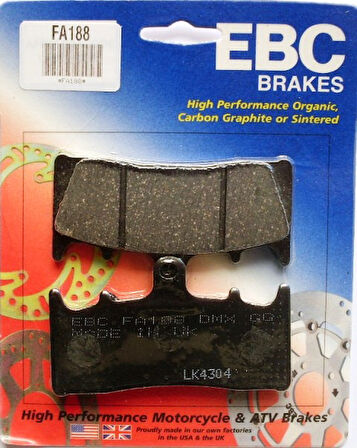 1999-2007 Suzuki Gsx-R 1300 Hayabusa Ön Fren Balatası Ebc Fa188