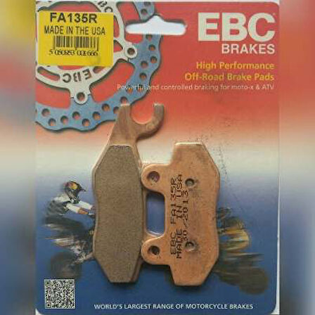 Suzuki Rm 125 Arka Fren Balatası Ebc Fa131R Sinterli Balata