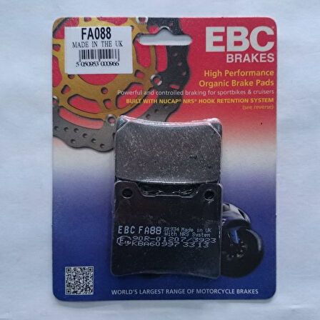 Yamaha Fzr 1000 Arka Fren Balatası Ebc Fa088 Balata