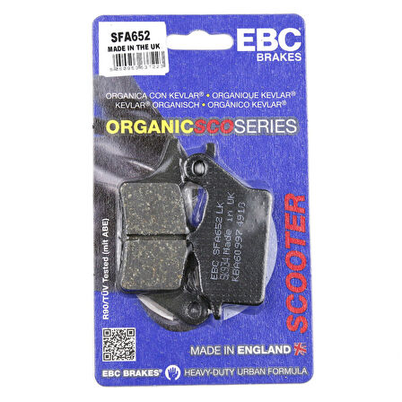 Yamaha Tricity 125 Ön Fren Balatası Sol Ebc Sfa652 Balata