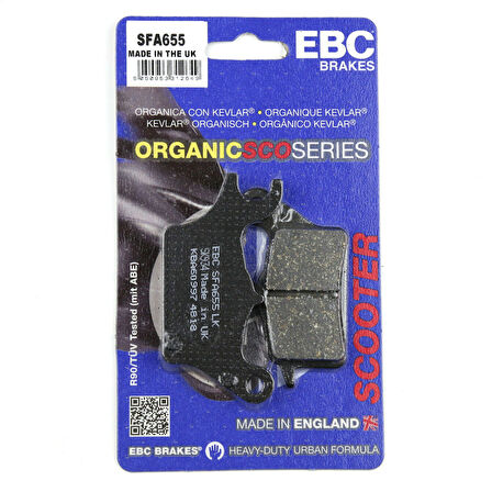 Yamaha Tricity 125 Ön Fren Balatası Sağ Ebc Sfa655 Balata