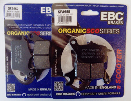 Yamaha Tricity 125 Ön Fren Balatası Takım Ebc  Sfa652-Sfa655