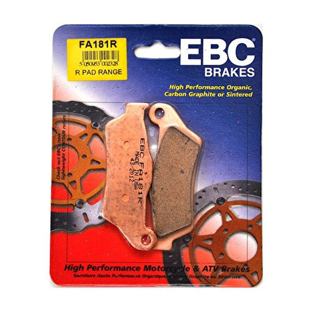 Yamaha Tt 600 E Ön Fren Balatası Ebc Fa181R Sinterli Balata