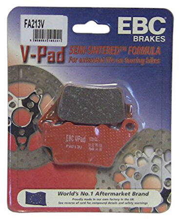Yamaha Xt 660 R Arka Fren Balatası Ebc Fa213V Yarı Sinterli Balat