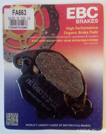 Yamaha Yzf R25 Abs Ön Fren Balatası Ebc Fa663 Balata N11.64581