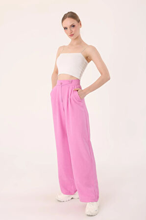 	Keten Karışımlı Kore Model Palazzo Pantolon