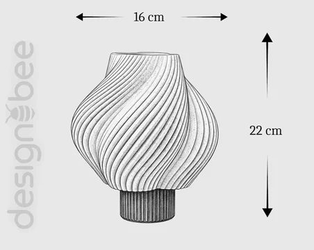 Krema - Modern Abajur Masa Lambası – Ambiyans Lambası, Dekoratif Aydınlatma