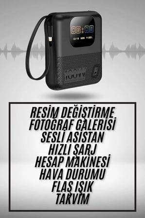 Akıllı Powerbank 10.000 Mah 4 Çıkışlı Taşınabilir Dijital Göstergeli