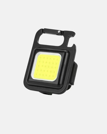 Şarjlı Cob Led Anahtarlık Fener – 4 Modlu, Manyetik Ve Katlanabilir Standlı