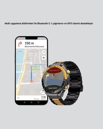 Amoled Akıllı Saat Ip67 Su Geçirmez 3 Bileklikli Sağlık Takipli