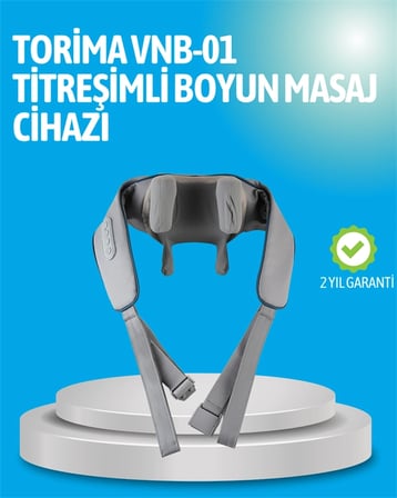 Vnb-01 Titreşimli Boyun Masaj Aleti Gri Renk