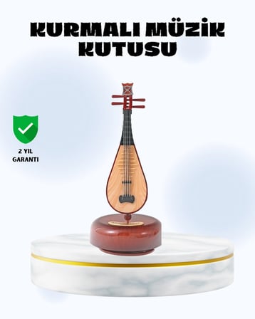 Enstrüman Şeklinde Müzik Kutusu Lüt Tasarım Melodious Music