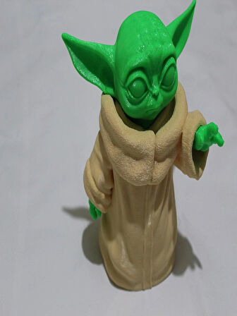  3D Baby Yoda Oyuncak Figürü