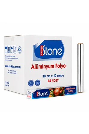 Alüminyum Folyo 30 cm x 10 m | 10 Mic Mutfakta Kolay Kullanım – 1 Adet