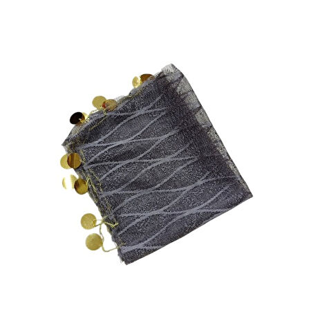 Halay Mendili Dantelli Gri 10'lu paket