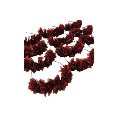 Nedime Tacı Bordo Lazer Çiçekli 10'lu Paket