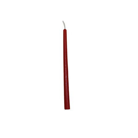 Kına Mumu Kırmızı 15 Cm 25'li Paket