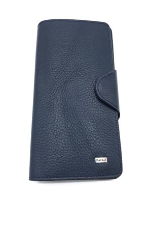 Deri Büyük Bölmeli Lacivert Unisex Cüzdan Krl101-03l