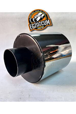 120 mm. Tekli Krom egzoz çıkışı paslanmaz  krom SESSİZ eksoz ucu 1 ADET