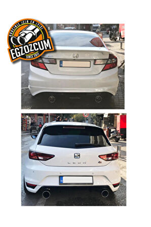 120 mm. Tekli Krom egzoz çıkışı paslanmaz  krom SESSİZ eksoz ucu 1 ADET