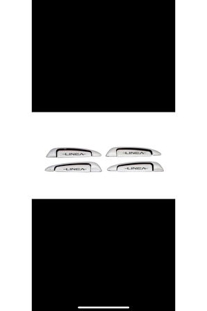 Fiat Linea Krom Kapı Kolu Linea Yazılı 2006 Ve Üzeri Modeller 4 Kapı 8 Parça Paslanmaz Çelik