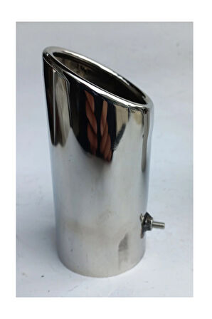 7 Cm. Tekli Somunlu Paslanmaz Krom Egzoz Ucu Volkswagen Passat Uyumlu 1 Adet