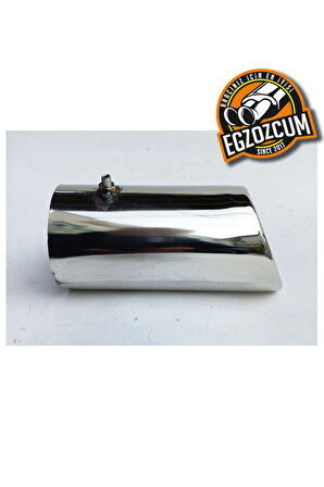 7 Cm. Tekli Somunlu Paslanmaz Krom Egzoz Ucu Volkswagen Passat Uyumlu 1 Adet