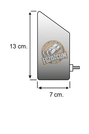 7 Cm. Tekli Somunlu Paslanmaz Krom Egzoz Ucu Volkswagen Passat Uyumlu 1 Adet