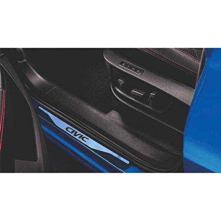 Civic Kapı Eşiği 2012-2015 New Krom Kapı Eşiği 4 Parça Paslanmaz Çelik