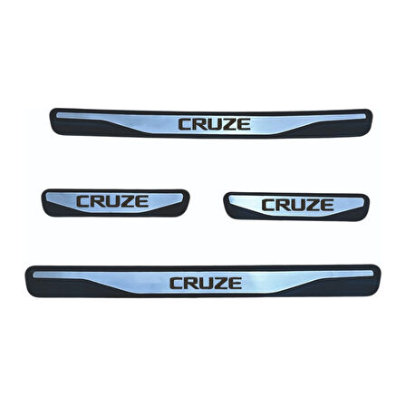 Cruze Kapı Eşiği 2009-2017 New Krom Kapı Eşiği 4 Parça Paslanmaz Çelik