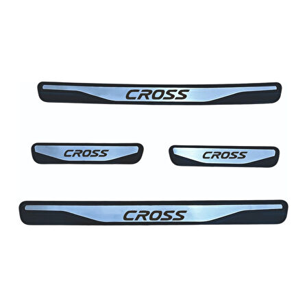 Egea Cross Kapı Eşiği New Krom Kapı Eşiği 4 Parça Paslanmaz Çelik