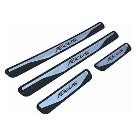 Focus 2 Kapı Eşiği 2005-2012 New Krom Kapı Eşiği 4 Parça Paslanmaz Çelik