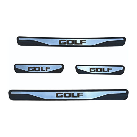 Golf 7 Kapı Eşiği 2013-2019 New Krom Kapı Eşiği 4 Parça Paslanmaz Çelik