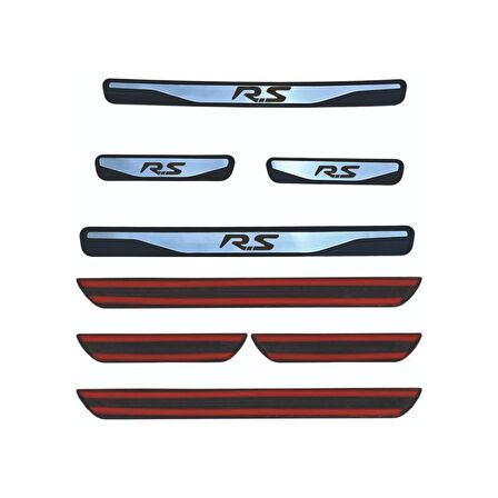 Clio R.s Kapı Eşiği New Krom Kapı Eşiği 4 Parça Paslanmaz Çelik