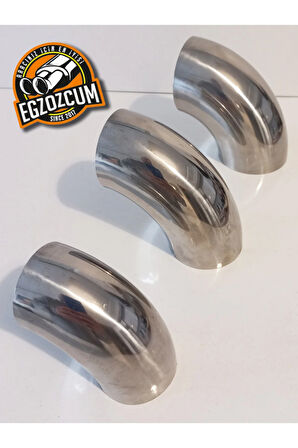 Paslanmaz Krom Dirsek Boru 45 Mm. Isıya Dayanıklı