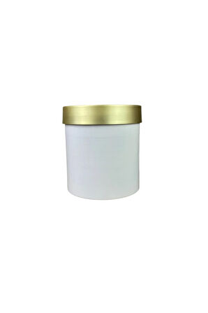 Gold Kemerli 30x25 Krem Saksı