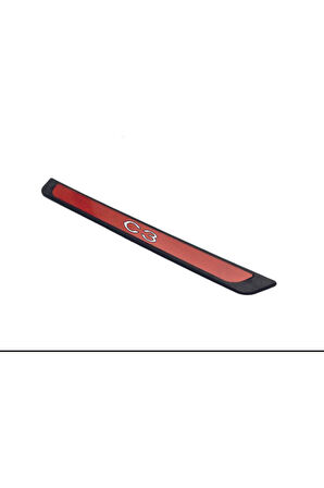 CİTROEN C3 2009-2017 MODELLER  OLD KIRMIZI KAPI EŞİĞİ 4 PARÇA KROM YAZILI