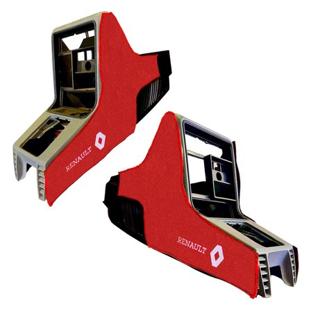 Renault Broadway R9 / 11 Spring Kırmızı Oto Halı Paspas Torpido Vites Konsol Yan Koruma Halısı