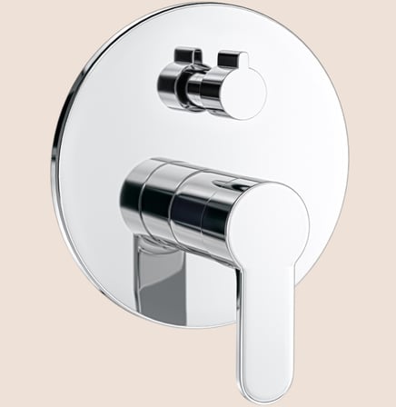 Valtemo Round Chrome Ankastre Duş Bataryası