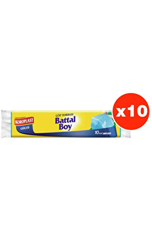 Güçlü Battal Boy 10lu Çöp Torbası X 10 Paket (72*95 Cm)